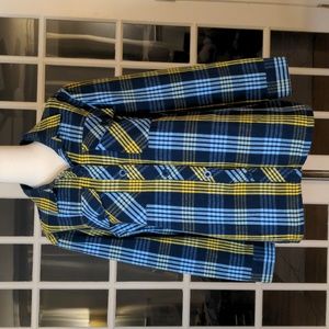NWT Empyre plaid button down shirt sz M 164